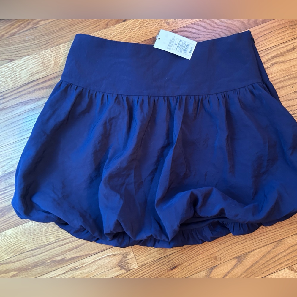 NWT a new day Navy Blue Bubble Mini Skirt